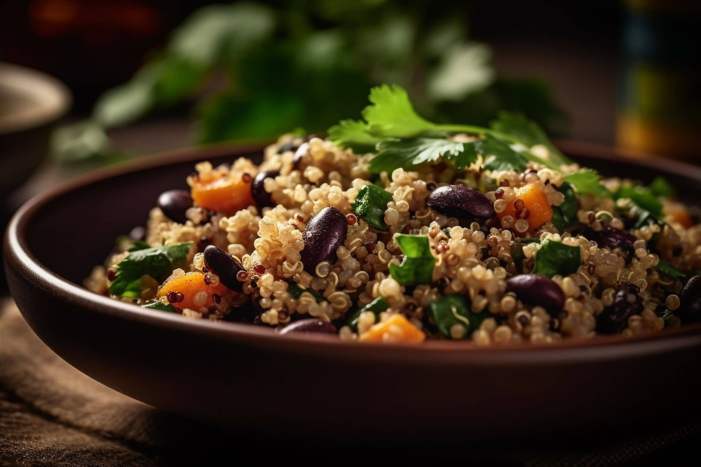 Salade de quinoa estivale aux légumes grillés et feta